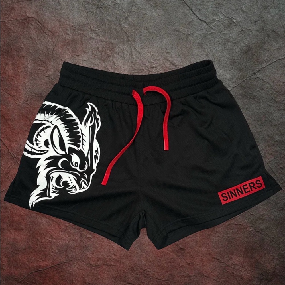 Sinners Only Apparel Workout Shorts